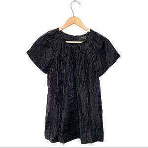Club Monaco | Black Short Sleeve Blouse